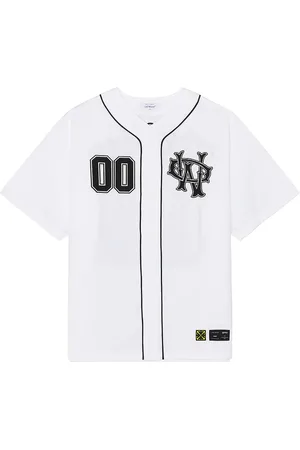 OFF-WHITE 00 Baseball Shirt in White