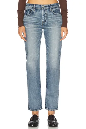 Moussy Linden Slim Straight in Blue