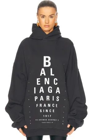 Balenciaga Large Fit Hoodie in Black