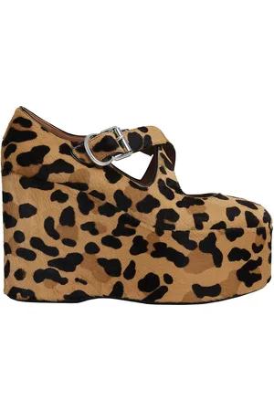 Alaïa Criss Cross Wedge in Brown