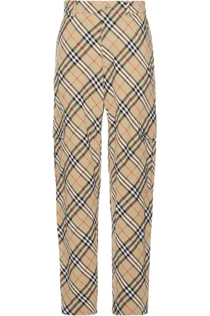 Burberry Linen Trouser in Cream