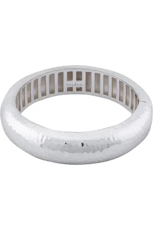 VALÉRE Domed Small Bangle Bracelet in Metallic