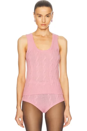 BLUMARINE Knit Tank Top in Pink
