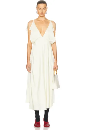 Jil Sander Sleeveless Maxi Dress in Ivory
