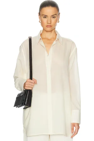 Totême Relaxed Voile Shirt in Ivory