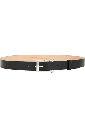 Alexander McQueen Twin Skull Belt 30mm in Black