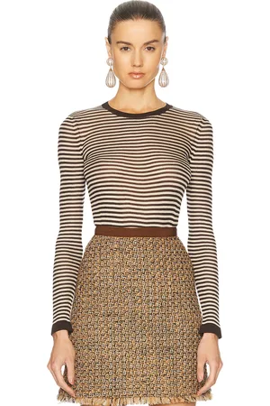 VALENTINO Silk Top in Brown