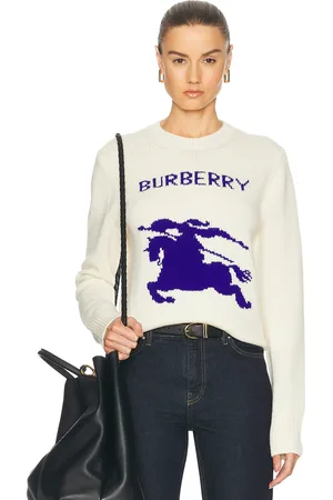 Burberry Crewneck Sweater in White