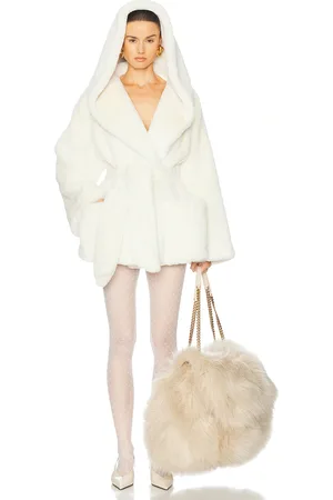 Helsa The Hooded Faux Fur Coat in