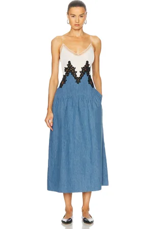 GABRIELA HEARST Althea Dress in Blue