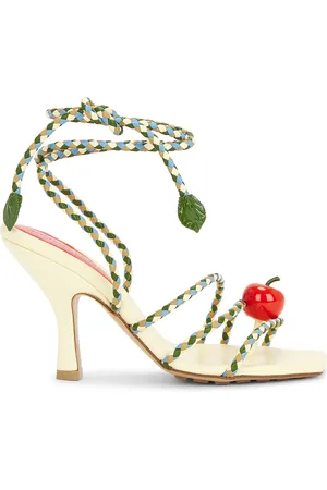 Bottega Veneta Adam Lace Up Sandal in Green