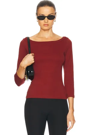 Flore Flore Steffi Tee in Burgundy