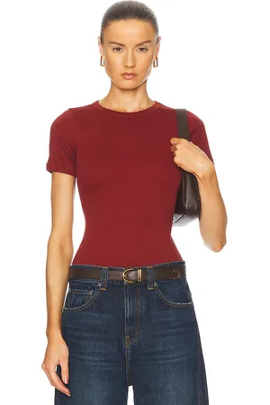 Flore Flore Car Tee in Burgundy