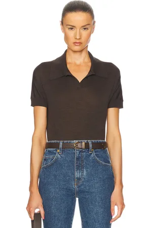 Khaite Morgane Top in Brown