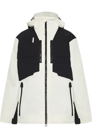 Whitespace 2L Cargo Insulated Jacket in White,Black