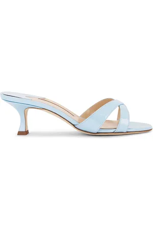 Manolo Blahnik Callamu 50 Sandal in Blue
