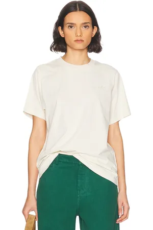 Museum of Peace and Quiet Wordmark Pigment Dyed T-Shirt in Cream