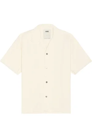 Oas Ecru Bodega Canvas Shirt in Beige