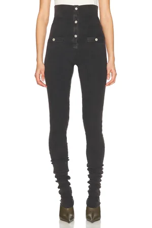 The Attico Long Pant in Charcoal