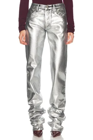 The Attico Long Pant in Metallic