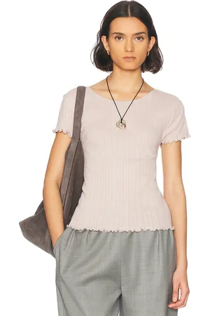 Skall Studio Edie Cap Sleeve Top in Lavender