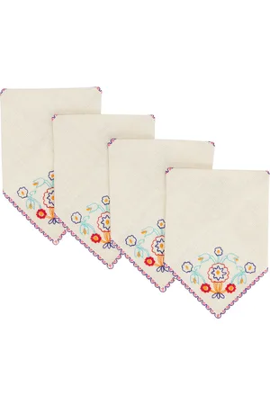 BODE Garden Party Cocktail Napkins in Cream