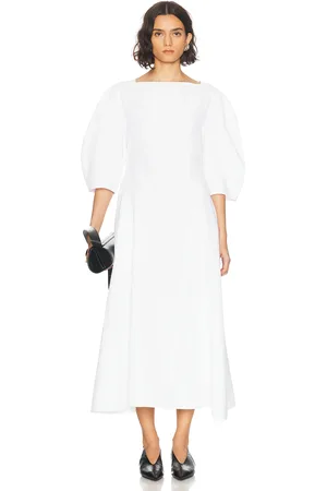 Jil Sander Maxi Dress in White