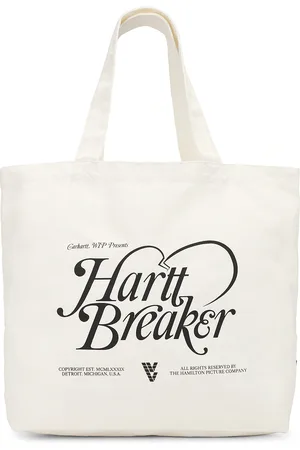 Carhartt Canvas Graphic Large Tote in White