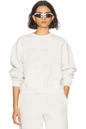 Alexander Wang Graphic Crewneck Sweatshirt in White