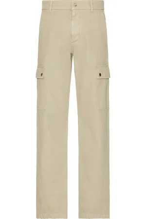 Burberry Garment Dyed Zip Back Cargo Pants in Grey