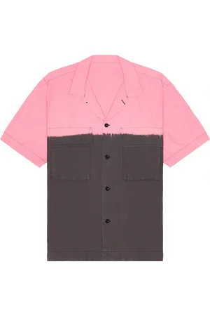 SACAI Garment Dye Shirt in Grey,Pink