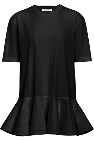 Alaïa Peplum T-shirt in Black