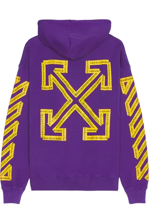 OFF-WHITE Tape Arrow Skate Hoodie in Purple
