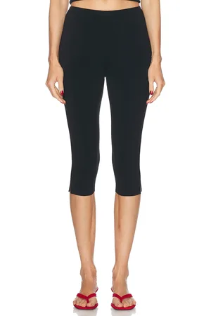 Totême Compact Knit Capri Trouser in