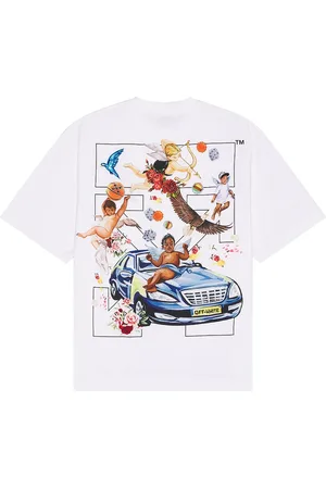 OFF-WHITE Fresco Arrow Skate Short Sleeve Tee in White