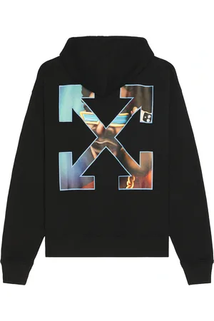 OFF-WHITE Barber Arrow Zip Skate Hoodie in