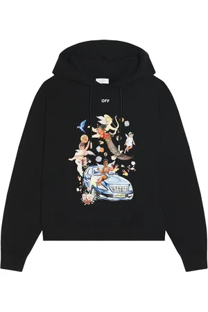 OFF-WHITE Fresco Car Skate Hoodie in Black
