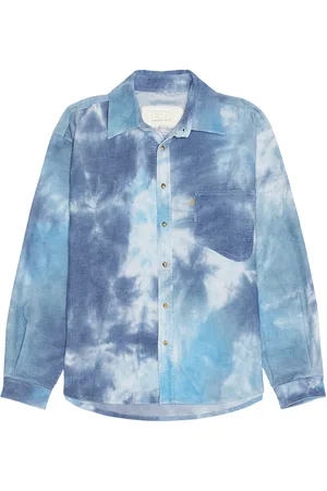 ERL Tie-Dye Corduroy Overshirt in Baby