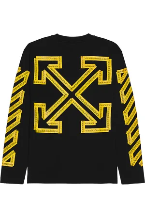 OFF-WHITE Tape Arrow Skate Long Sleeve Tee in Black