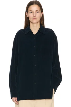 The Row Nesson Shirt in Navy