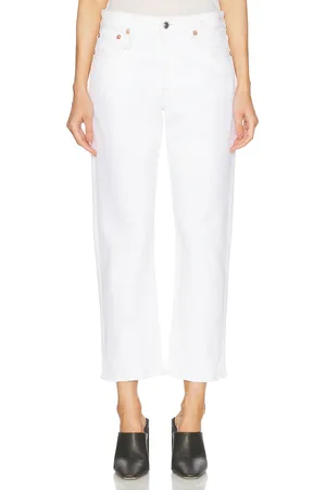 R13 Romeo Wide Leg in White