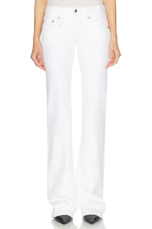 R13 Boy Flare in White