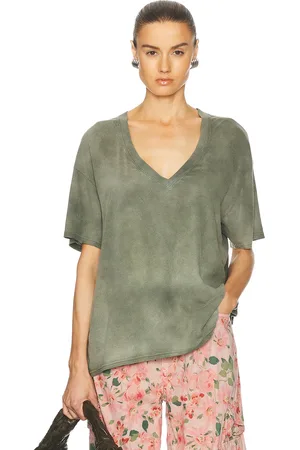 R13 V-Neck Relaxed Tee in