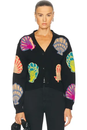 THE ELDER STATESMAN Shell Cardigan in