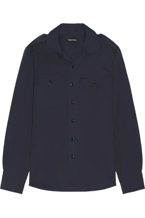 Tom Ford Fluid Poplin Western Shirt in