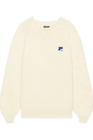 rice nine ten Hand Knitted Sweatshirt in Cream