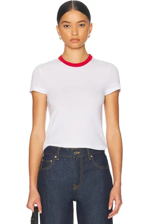 GRLFRND Crew Neck Short Sleeve Baby Tee in White
