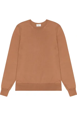 Saint Laurent Long Sleeve Sweater in Brown