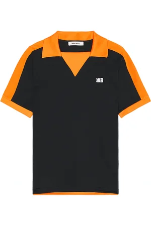 WALES BONNER Home Jersey Polo in Black