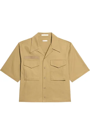 Helmut Lang Boxy Field Shirt in Brown